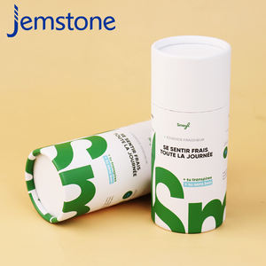 Boîte de tubes en papier cadeau cosmétique en carton cylindre artisanal personnalisé emballage de tube en papier rond pour café kraft brun peut - Product Image 5