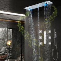 HIDEEP Jiangmen 2023 nouveau 36*12 pouces musique Led pommeau de douche pluie cascade thermostatique corps principal bouton contrôle robinet de douche