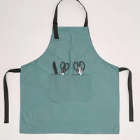 Vente en gros de tabliers bleus bruns flexibles et imperméables avec logo personnalisé pour salon de coiffure tablier de restaurant de toilettage pour chiens