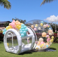 Casa de Burbujas Inflable de PVC Transparente THL con Color y Logotipo Personalizados, Casa de Brinco de Tamaño Personalizado para Uso en Interiores/Exteriores