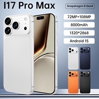 Funda para Teléfono Inteligente I17 Pro 5G a Precio Económico, 16+1TB, Cámara de 108MP, LED, Desbloqueado, 5G para Juegos, Dropshipping