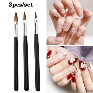 3/5PCS Acrylic Nail <b>Brushes</b> Set for Acrylic Powder Nail Glue Acrylic Application/Extension/Carving Nail Professional <b>Brushes</b> 15/ - Product Image 2