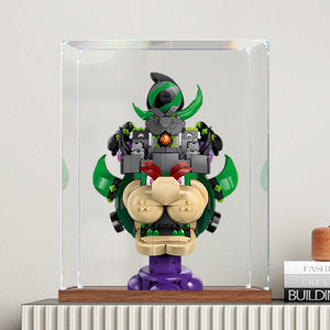 Caja <span class=keywords><strong>de</strong></span> exhibición <span class=keywords><strong>de</strong></span> acrílico moderna para <span class=keywords><strong>LEGO</strong></span> 72042 modelo Prince Hulorian y Castle Kuba cubierta <span class=keywords><strong>de</strong></span> polvo Wenti marca ligera - Product Image 2