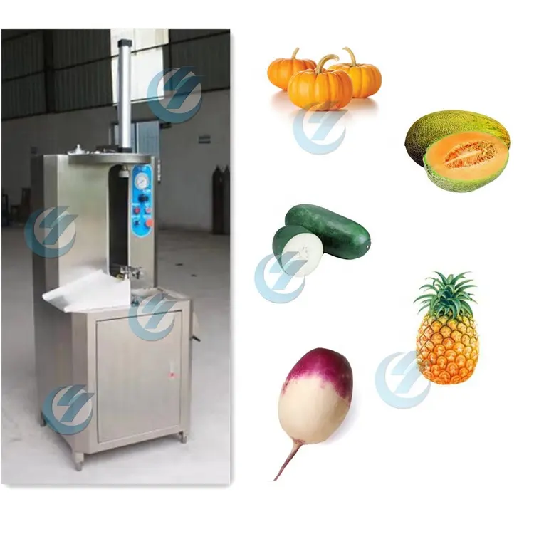 Peladora eléctrica de mesa de alta velocidad de rendimiento automática de frutas, piña, calabaza, para supermercado, panadería, restaurante, cafetería