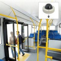 Caméra de Voiture Mini Dôme Intérieure Étanche IP65 Haute Résolution avec Capteur d'Image CCD pour Vue Latérale et Frontale de Bus, Vision Nocturne