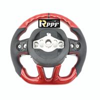Rppf Hochwertiges Rotes Carbon-Lenkrad mit Daumengriffen für Dodge Charger 2015-2021 Dodge Durango 2018-2021