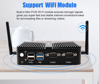 Nouveau mini PC Intel N100 Barebone avec RAM DDR4, double LAN, HD VGA, 2 ports RS232, stockage SSD, compatible Win 10 Pro - Prise AU/US