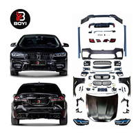 Kit carrosserie F10 pour BMW Série 5 F18 520i 530i 525i, mise à niveau G30 LCI M5, pare-chocs avant et arrière, capot, ailes, phares, feux arrière