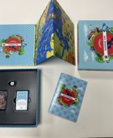 Jeu de société personnalisé imprimé sur mesure, durable, en papier, avec coins arrondis pour couple