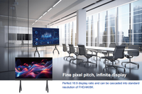 Pantalla LED COB Inteligente a Todo Color de 135 Pulgadas 2K/4K, Pantalla Digital Interactiva con 10 Puntos Táctiles, Clasificación IP54 para Centros Comerciales Interiores