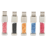 Unidad flash USB de alta calidad con logotipo personalizado, cristal transparente de velocidad rápida, USB 2,0, nuevo, 4Gb, 8Gb, 16Gb, 32Gb, 64Gb