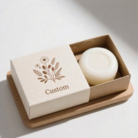 Boîte d'emballage de savon de luxe personnalisée avec fenêtre, boîte en papier écologique pour savon artisanal, produits de bain et cosmétiques