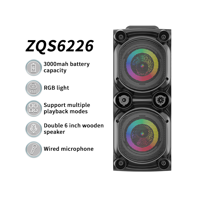 Sing-e ZQS6226 Party Speaker - Wireless, Bass, and Lights