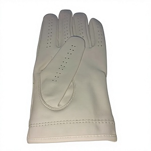 Gants de golf en cuir véritable blanc de qualité supérieure, antidérapants, pour les joueurs gauchers, logo personnalisé, OEM, équipement sportif de haute qualité - Product Image 4