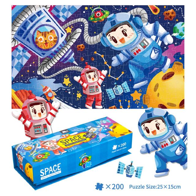 Hot Sale High Quality Custom Kids Jigsaw Puzzle 200 Pieces Education Toys Puzzle Game for Kids Children