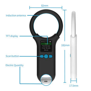 Считыватель микрочипов для животных 134,2 кГц W91A, новый считыватель ушных бирок, считыватель <span class=keywords><strong>RFID</strong></span>-меток для собак/скота - Product Image 6