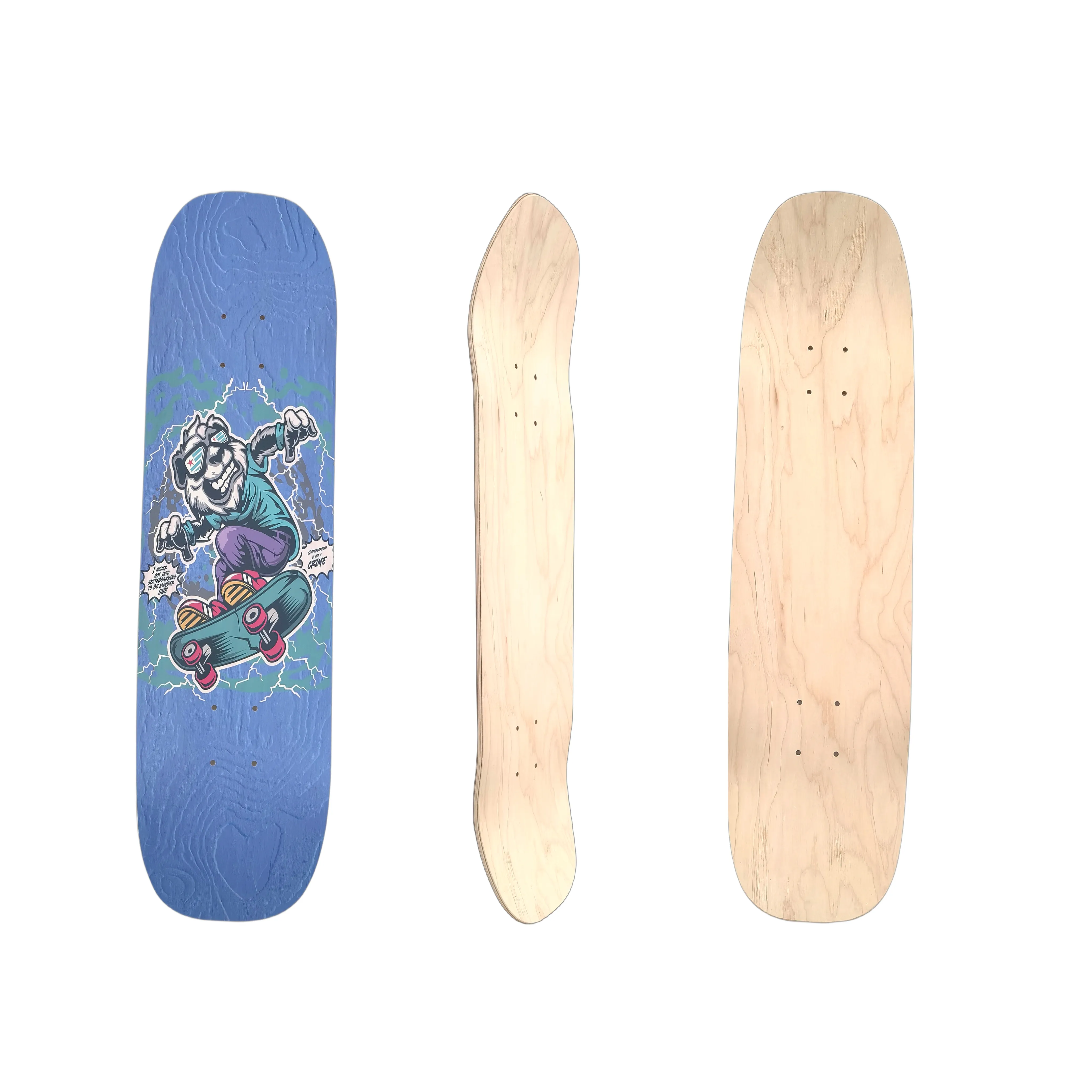 Skates Pro 7ply canadense Maple Deck skate personalizado