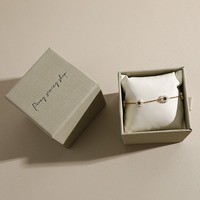 Boîte à montres en carton de luxe personnalisée avec logo, petit tiroir, coussin intégré, style simple, pour vente en gros