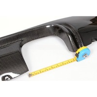 Diffuseur de pare-chocs arrière en fibre de carbone poli haute brillance, moulé par CNC, pour BMW Série 3 E46