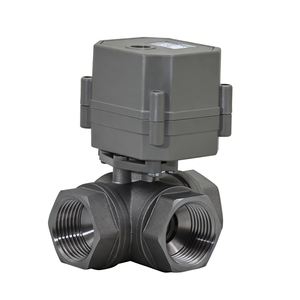 วาล์วบอลไฟฟ้าแบบมีมอเตอร์ ขนาด 1/2 นิ้ว 3 ทาง แบบ L พอร์ต 24V DC CR2 2 สาย พร้อมระบบคืนตำแหน่งอัตโนมัติ วาล์วควบคุมการไหลของน้ำไฟฟ้า ทำจากทองเหลือง - Product Image 4