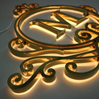 Enseigne LED Carrey personnalisée pour l'extérieur, canal étanche, lettre éclairée, logo rétro-éclairé de magasin pour l'application d'enseigne commerciale de centre commercial.