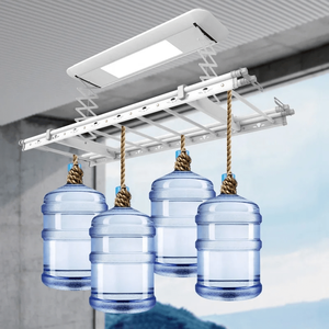 Smart <b>Ceiling</b> Clothes Dryer Rack 100cm Telescopic Foldable Metal Pole Indoor Storage Laundry Area Drying Solution - Product Image 1