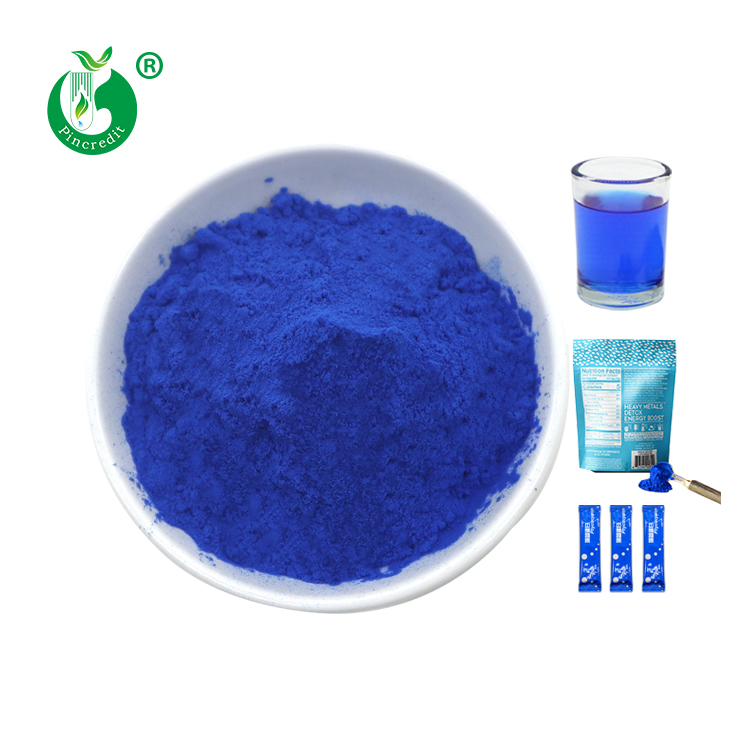 Extracto puro de espirulina Platensis, Phycocyanin Spirulina de Color azul Natural, gran oferta