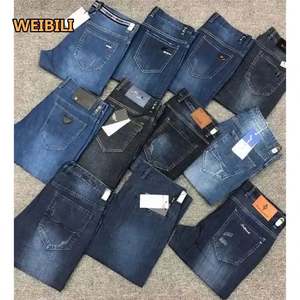 运气库存服装品牌二手服装男装男童牛仔裤超低价库存品牌牛仔牛仔裤紧身直筒裤 - Product Image 5