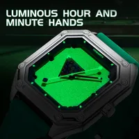 Montre-bracelet analogique à quartz pour homme TIMEARTX, design unique de compétition de billard, lumineuse, décontractée et élégante, TA-5047