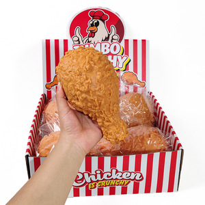 Jouet Squishy Poulet Frit Jumbo en Forme de Cuisse de Poulet Réaliste, Jouet Anti-Stress à Rebond Lent - Product Image 1
