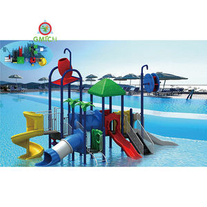 Divertido y colorido tobogán de agua al aire libre, equipo de juego de piscina con características de rociado para <span class=keywords><strong>juegos</strong></span> de parque infantil y aventuras Splashy - Product Image 1