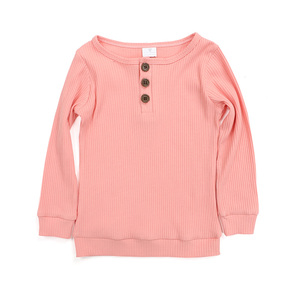 Commercio all'ingrosso Delle Ragazze Boutique di Abbigliamento Per Bambini Abbigliamento Camicie A Costine di Cotone <span class=keywords><strong>Manica</strong></span> <span class=keywords><strong>Lunga</strong></span> In Tessuto di Autunno Shirts Bambino Costola con Bottoni - Product Image 5