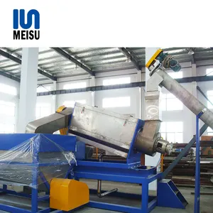 Hot Waste Plastic Crushing PE PC-ABS Cleaning Recycling Production Line For Pet Bottles Washed And Dryed