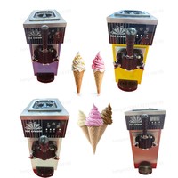 Machine commerciale de crème glacée molle avec le prix usine de 1-3 saveurs pour des ingrédients de lait et de fruits