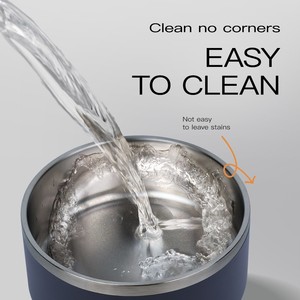Factory Direct Sales Stainless Steel Insulated Pet Water <b>Bottle</b> 3 in 1 <b>Dog</b> Feeder with Water Bowl Food Bowl for Outdoor Travel - Product Image 2