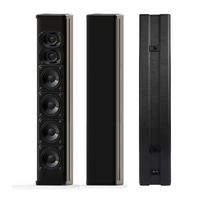 Haut-parleur colonne en aluminium M-40PA 60W avec 4 woofers de 3 pouces et tweeter à dôme en soie de 25 mm pour l'audio de réunion