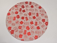 Sets de table de Noël en jute ronds, motifs assortis, étoiles dorées et motifs de vacances, tapis décoratifs écologiques pour tables à manger