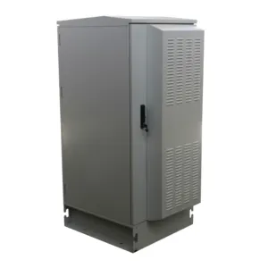 Customizable waterproof outdoor alloy aluminum plate 29U 19 inch telecom cabinet with an embedded telecom power supply