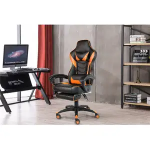 Chaise de bureau en cuir, joli design nordique racing, personnalisé, pour ordinateur de jeu