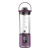450ml Portable Blender 6 Lames Mini Juicer Single Speed Setting Button Controls Chauffage pour Usage Domestique UK US
