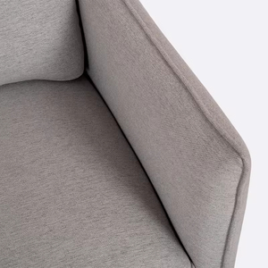 Sillas minimalistas modernas para sala de estar, silla individual tapizada con acento de tela para el hogar - Product Image 5