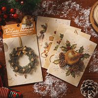 10 feuilles par paquet de papier créatif pour la série Aventure de Noël, matériaux créatifs pour tente de Noël en relief