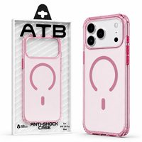Étui magnétique transparent ATB Factory pour iPhone 16 17 18 Pro Max, coque de protection en PC et TPU, vente en gros