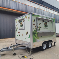 Camions de restauration mobiles multifonctionnels certifiés DOT, en tôle galvanisée, remorquables