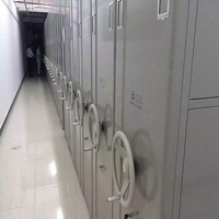 Étagère compacte mobile manuelle sur mesure en acier, compacteur de fichiers haute densité, rayonnage de stockage dense pour archives de bureau gouvernemental