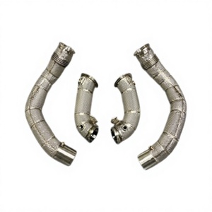 Tubo de Escape de Alto Flujo Vortex de Acero Inoxidable 304 con Catalizador, Compatible con BMW F90 M5 S63 4.4T, Mejora de Rendimiento - Product Image 1