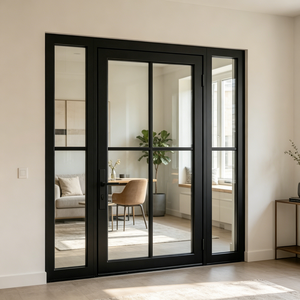 Portes battantes en aluminium à cadre fin avec verre obscur pour salle de cinéma domestique et contrôle de <span class=keywords><strong>la</strong></span> lumière - Product Image 1