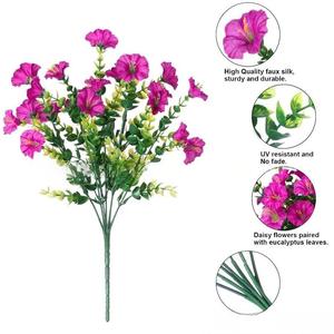 Fleurs artificielles personnalisées avec étiquette, fausses plantes décoratives, tiges simples, bouquets de mariage, fleurs artificielles bon marché - Product Image 3