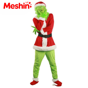 Meshin European American Christmas Echo Polyester Unisex <b>Costume</b> Set for Adults Includes Mask Headgear Parties - Product Image 1