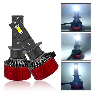 Ampoules de phare LED D60 H7, phare LED H4, phares de voiture LED super lumineux 100W haute puissance H1 <span class=keywords><strong>H3</strong></span> H11 H4 Hb5 9005 9006 LED Canbus - Product Image 2